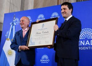 Martín Cabrales recibió la Mención de Honor del Senado de la Nación