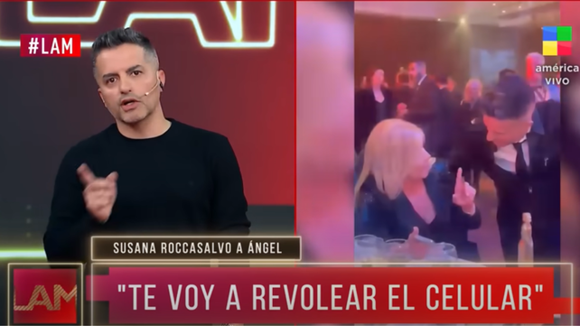 Ángel De Brito y Susana Roccasalvo protagonizaron un cruce en los Martín Fierro de Radio (via América TV)