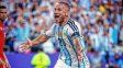 Alexis Mac Allister festeja el gol de la Argentina ante Suiza. Alexis Mac Allister festeja el gol de la Argentina ante Suiza.