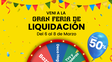 changomas invita a sus clientes a la gran feria de liquidacion