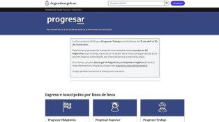 La inscripción para las becas Progresar Trabajo