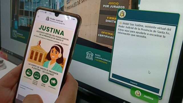 Justina ya está disponible en la web del Poder Judicial de Santa Fe
