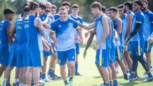 Hace desde el domingo que Marco Ruben se entrena en Central. El goleador está ilusionado y contagia al resto.