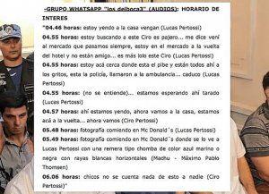 Creo que matamos a uno, escribió Cinalli tras el homicidio de Fernando Báez Sosa 