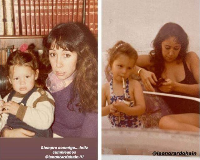 Pampita saludó en las redes a su tía Leonor y compartió fotos de su infancia.