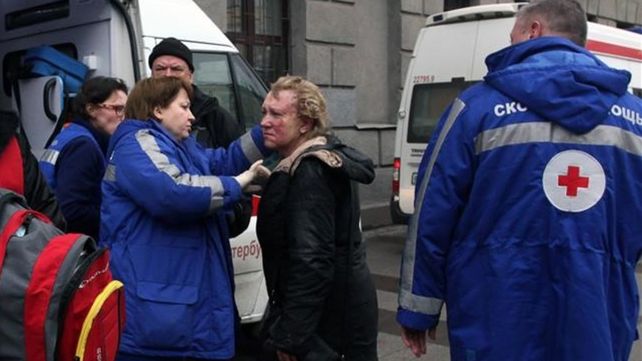 Imágenes de la explosión en el metro de San Petersburgo
