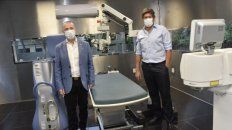 El titular de la clínica y el intendente Santacroce, en la apertura del nuevo espacio. El titular de la clínica y el intendente Santacroce, en la apertura del nuevo espacio.