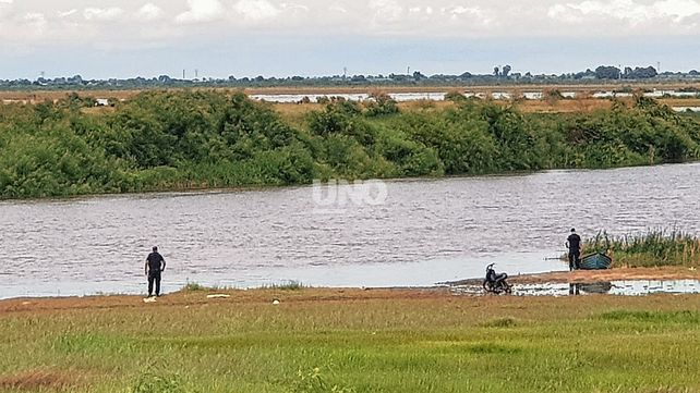 Hallazgo. Encontraron muerto a Leandro Urdener tras nueve días de búsqueda en el río Salado.