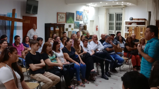 Rocío Bonacci fue una de las oradas del encuentro de La Libertad Avanza