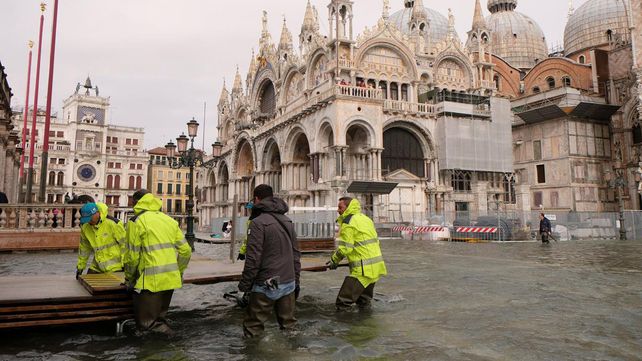 Las peores inundaciones en la última década en Venecia
