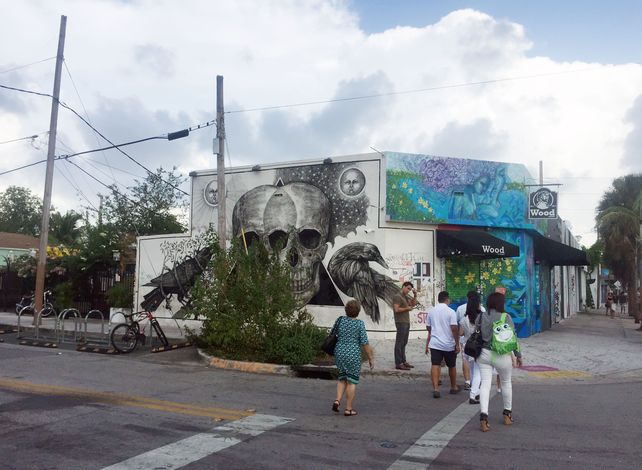 vecindario. Una esquina del barrio de Wynwood