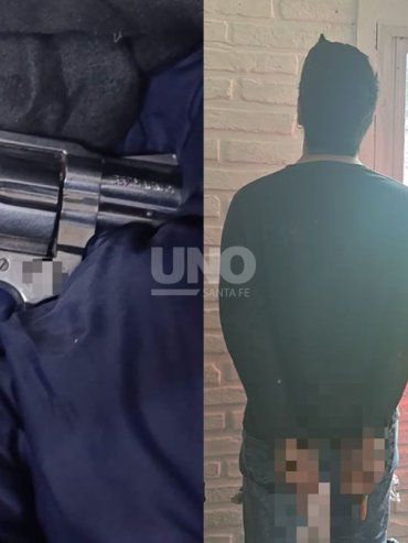 Aprehenden a delincuentes con un arma de grueso calibre en la costa santafesina: le secuestraron un revólver .357 Magnum