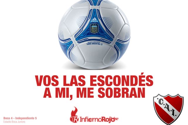 Los afiches del Rojo a Boca