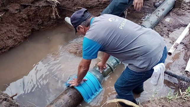 Nuevo corte de agua en Paraná. Nuevo corte de agua en Paraná.