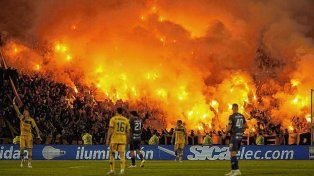 Boca colmó una de las tribunas del estadio Malvinas Argentinas.