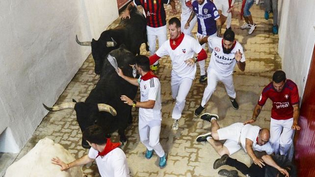 Una de las heridas más impresionantes en el encierro de San Fermín la tuvo un holandés de 58 años