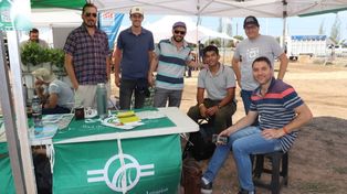 El grupo de docentes de la Facultad de Agrarias acercaron el conocimiento académico a la muestra ExpHortar.