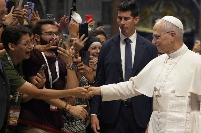 Un festival de influencers católicos recibió al Papa como a una estrella de rock
