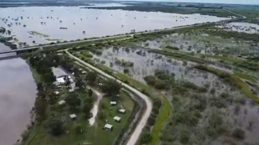 Las intensas precipitaciones impactan en el departamento San Justo: hubo una fuerte crecida del río Salado