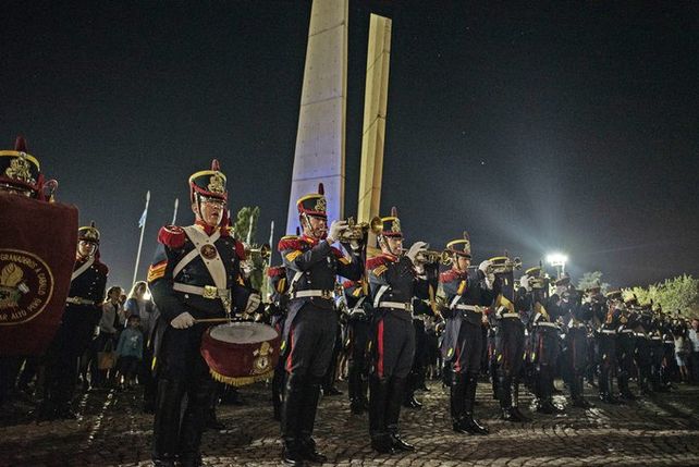 Himno y marcha. La Fanfarria del Alto Perú tocó al inicio del 3 de febrero.
