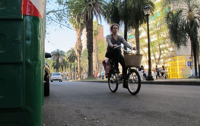 Una postal actual del bulevar Oroño