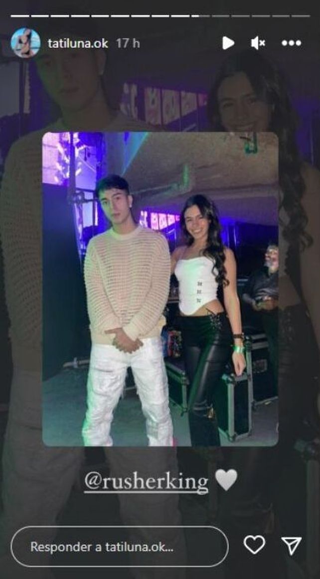 Rusherking fue visto justo a la modelo uruguaya Tatiana Luna. 