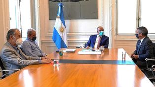 Urribarri repasó la agenda diplomática con Israel con Manzur y Aníbal Fernández