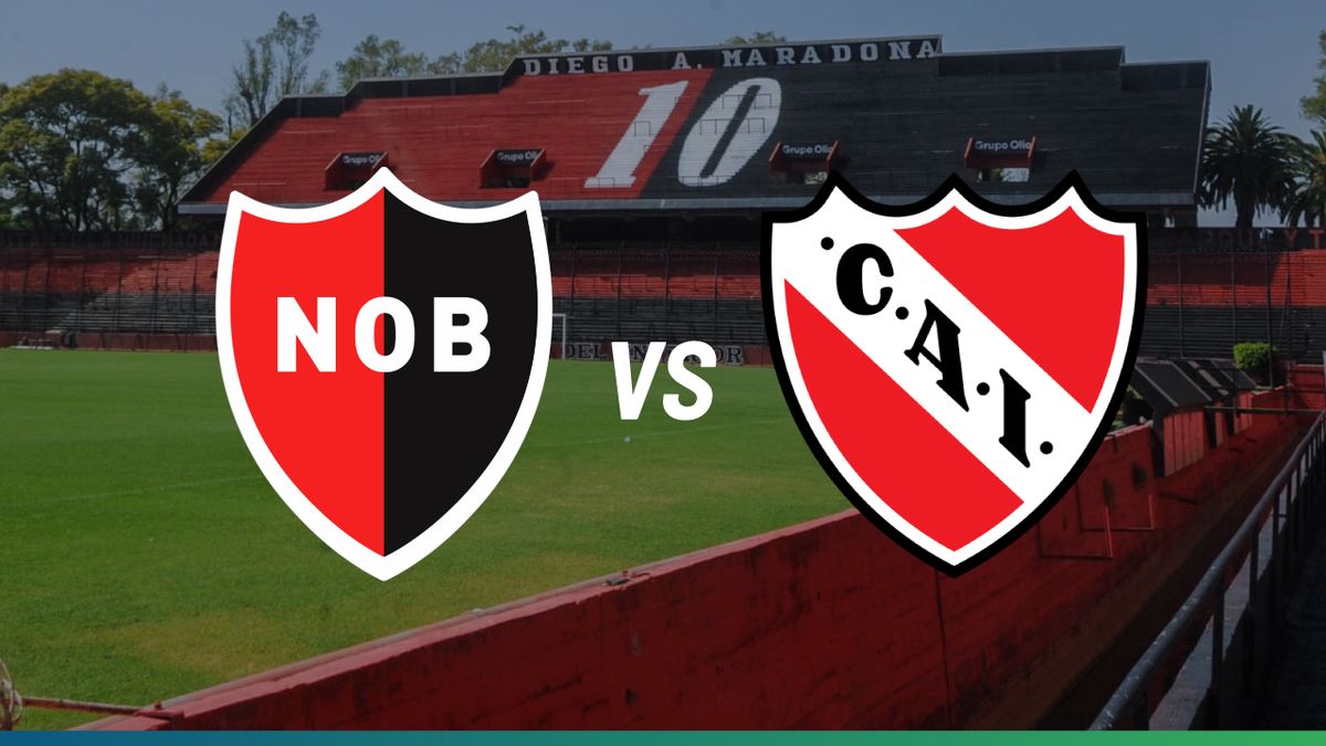 Newells Independiente hora, formaciones y por dónde ver el partido en vivo