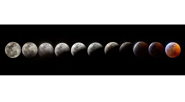 Así se vio la superluna de sangre