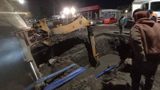 La Municipalidad de Paraná finalizó intervención en un acueducto de 400 milímetros