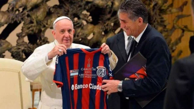 Francisco junto al Patón Bauza, por entonces entrenador de San Lorenzo.