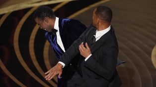 Un día de furia. Will Smith le pegó al comediante Chris Rock por una broma que ofendió a su esposa.&nbsp;