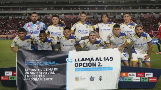 Los once de Central que enfrentan a Independiente en Avellaneda.