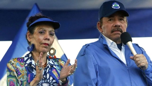 Pareja. El presidente Daniel Ortega y su esposa y vice