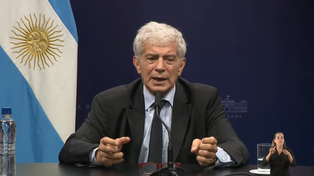 Cúneo Libarona durante la conferencia de prensa que brindó este martes.