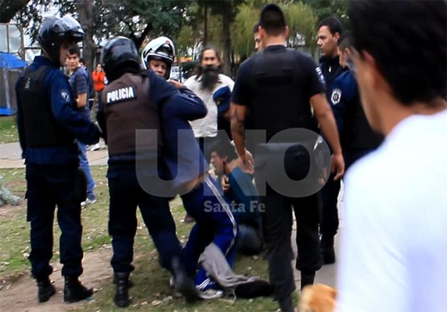 El lunes 21 de julio de 2014 se registraron incidentes entre fuerzas policiales