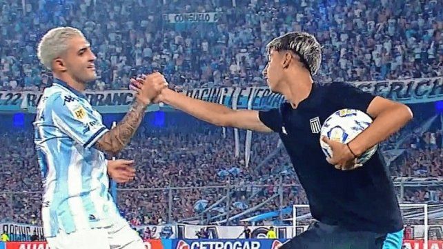 Un juvenil clave en el tanto de Racing ante Boca.