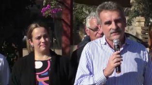Josefina González y Agustín Rossi, en la presentación de la lista en Santa Fe.