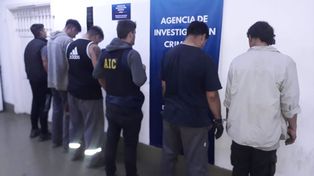 Los cinco aprehendidos fueron trasladados a sede AIC con la colaboración de la Brigada de Balaceras.