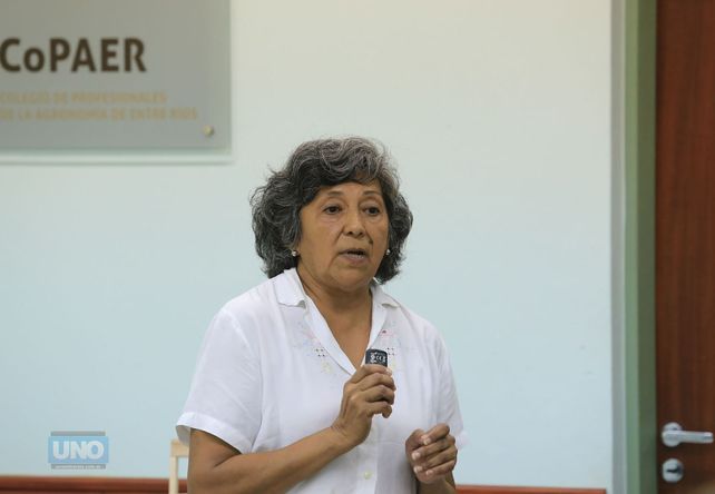 Jesús Contreras en el Colegio de Profesionales de la Agronomía de Entre Ríos. Foto UNO Diego Arias.&nbsp;