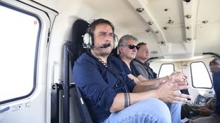 Juan Cabandié recorrió la zona de los incendios en Corrientes: El panorama preocupa por la sequía, las altas temperaturas y las dificultades logísticas&nbsp;