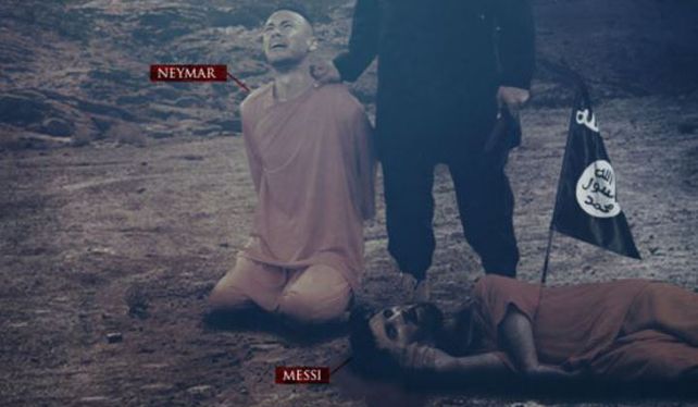 ISIS redobló la apuesta con una imagen de Lionel Messi, ejecutado