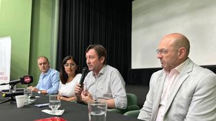 La ciudad de El Trébol fue la sede de la presentación que contó con representantes del Banco Municipal de Rosario y del senador provincial, Esteban Motta.