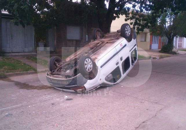 Así quedaron los vehículos tras el accidente.