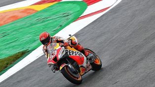 Marc Marquez con el equipo Honda marcó el mejor tiempo de cara al GP de MotoGP de Portugal.