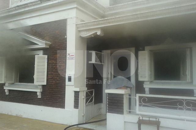 En calle Necochea al 4081 se produjo el incendio.