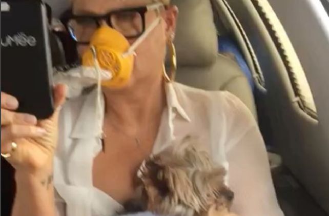 Xuxa vivió un momento de terror en el aire