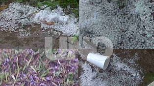El granizo sorprendió a los vecinos de los barrios del norte de la ciudad