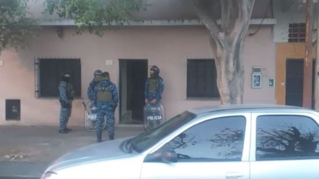 El domicilio allanado en San Martín. (Foto: captura de video).