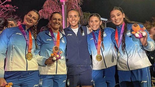 Magdalena Garro se bañó de oro en el K4 y volvió a hacer historia en los Juegos Suramericanos